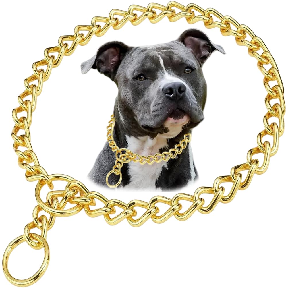 Chain Dog Choke Collars For Medium Dogs, Heavy Duty Choke Collar, For Training, Martingale Puppy Collars For Xxs Xs Small Large 