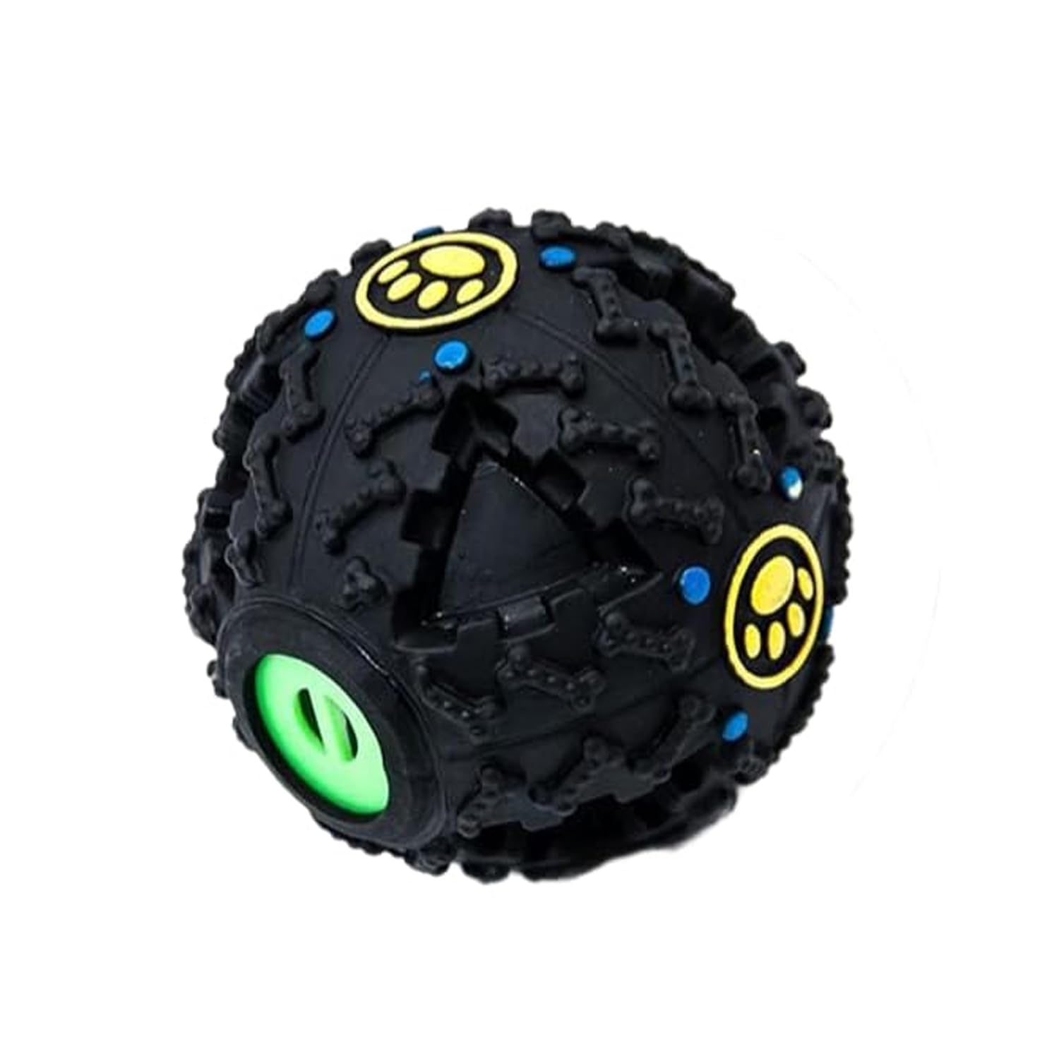 Premiumav Dog Balls [8 Cm] Interactive Treat Dispenser Toy  Sound & Giggle Fun Boredom Buster, Durable Chew & Fetch Toy For Men