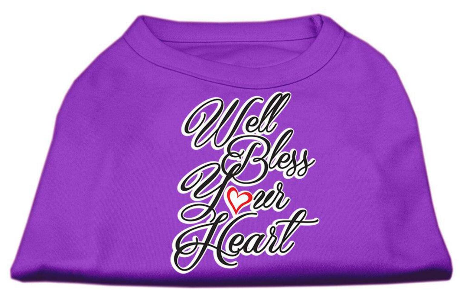 Mirage Pet Products 51-172 LGBL Well Bless Your Heart Screen Print Blue Dog Shirt, Large