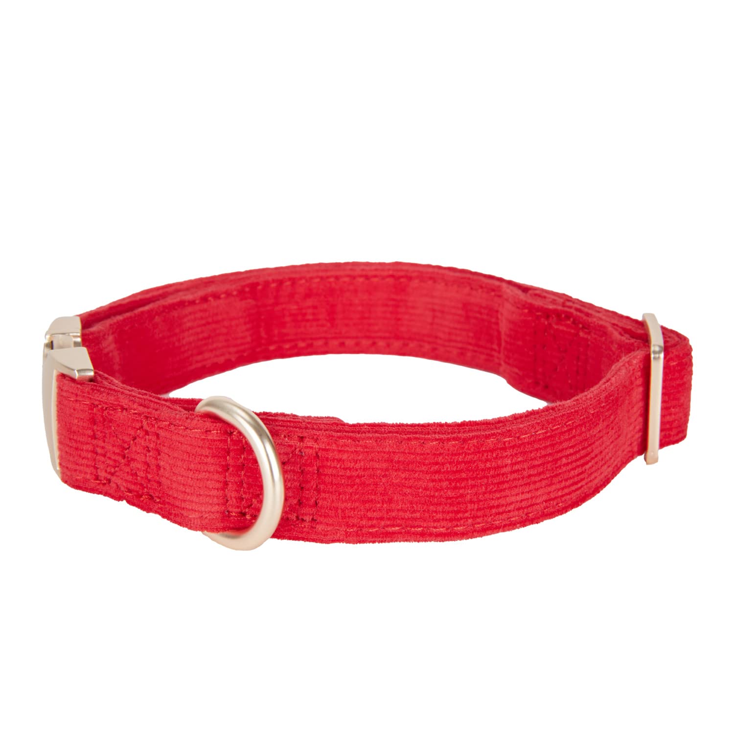 Ewinoom Soft Dog Collar With Metal Buckle Adjustable Durable Comfort Cotton Corduroy Collars For Large Medium Small Dogs Christm