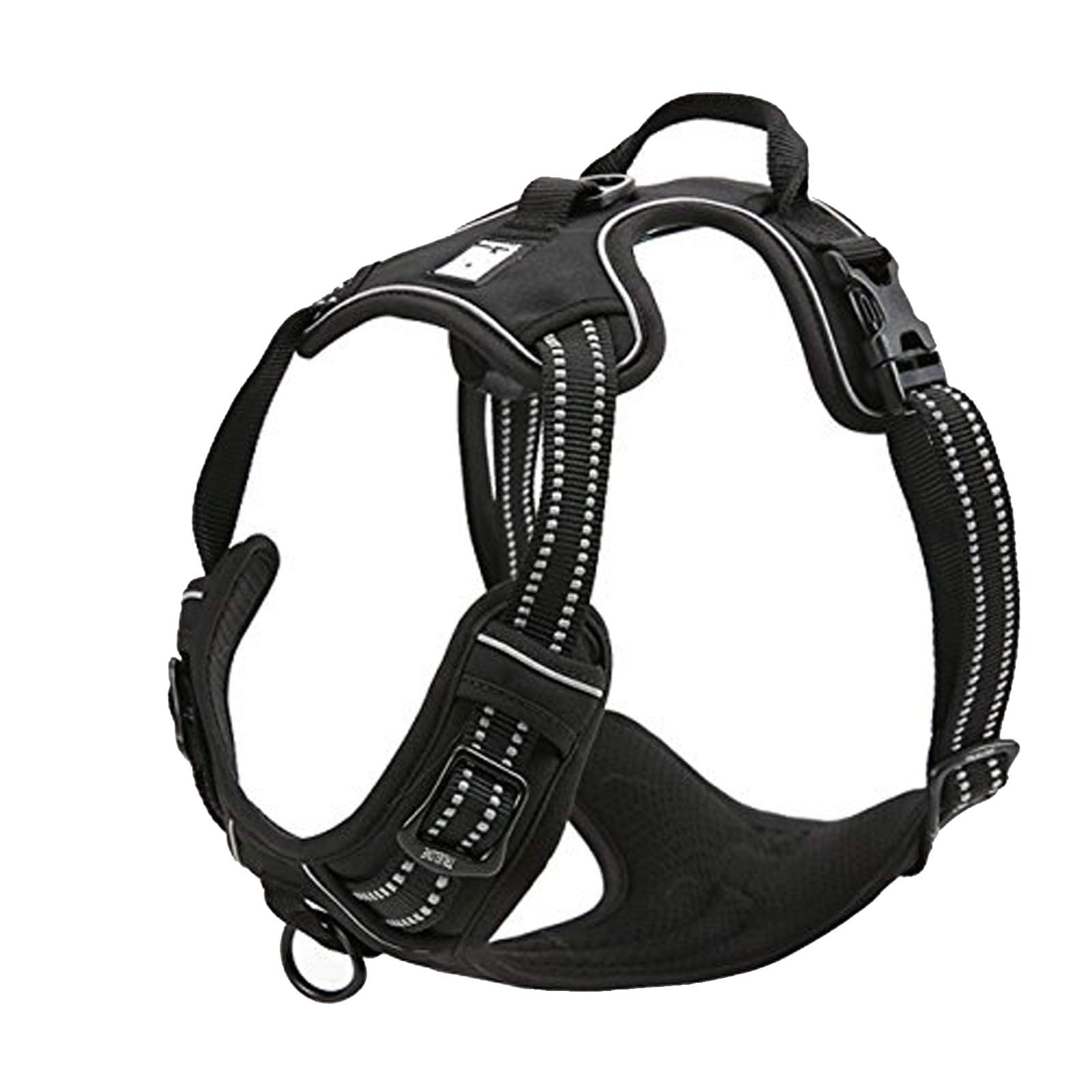 True Love Truelove Adjustable No-Pull Dog Harness Reflective Pup Vest Harnesses Comfortable Control Brilliant Colors Tlh5651(Black,L)