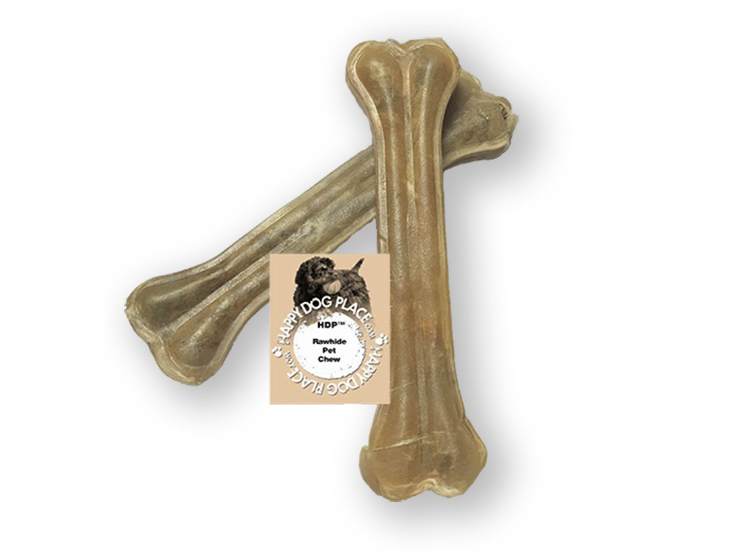 HDP Premium Pressed Rawhide Bone Bulk 6 25 Pack