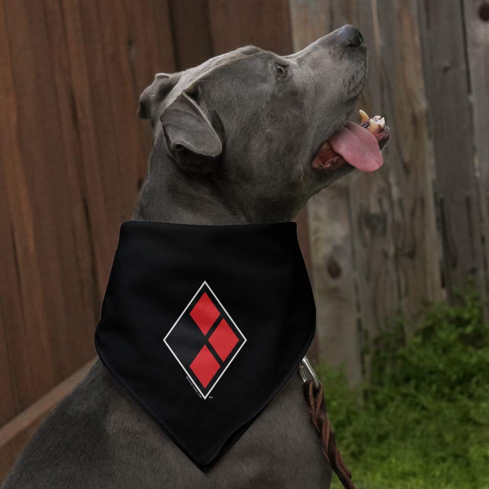 Graphics & More Harley Quinn Diamond Logo Dog Pet Bandana