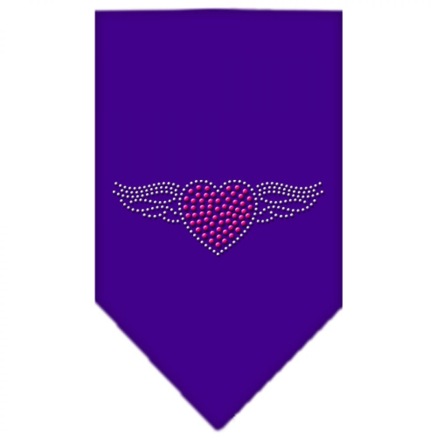 Mirage Pet Products Aviator Rhinestone Bandana, Small, Purple