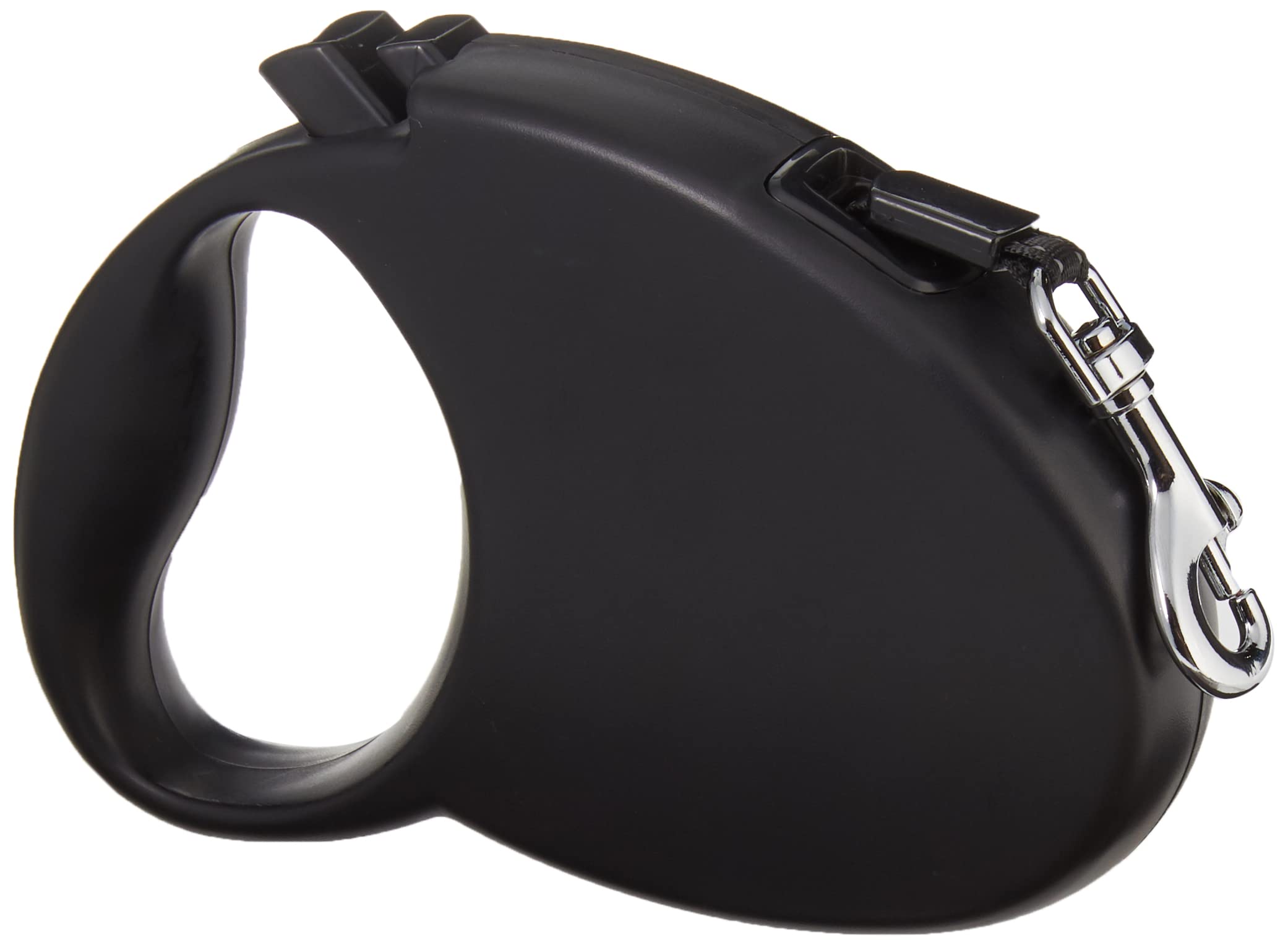 Amazon Basics Retractable Pet Leash, For Dogs Under 44 Lbs, Locking Mechanism, Small - 16Ft, Black