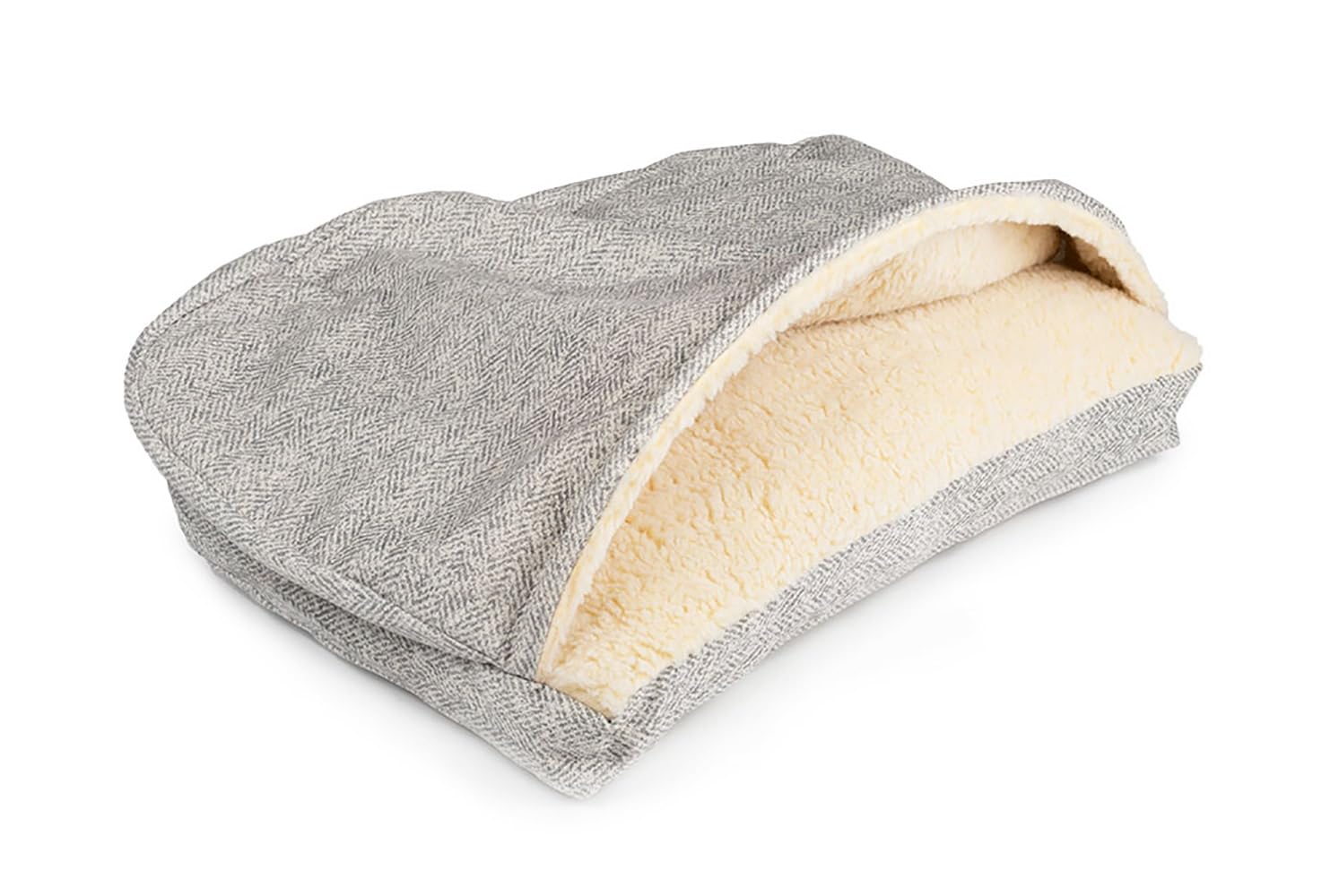Snoozer Pet Products Luxury Rectangle Cozy Cave Dog Bed With Microsuede, Showdog Collection, Medium, Palmer Dove