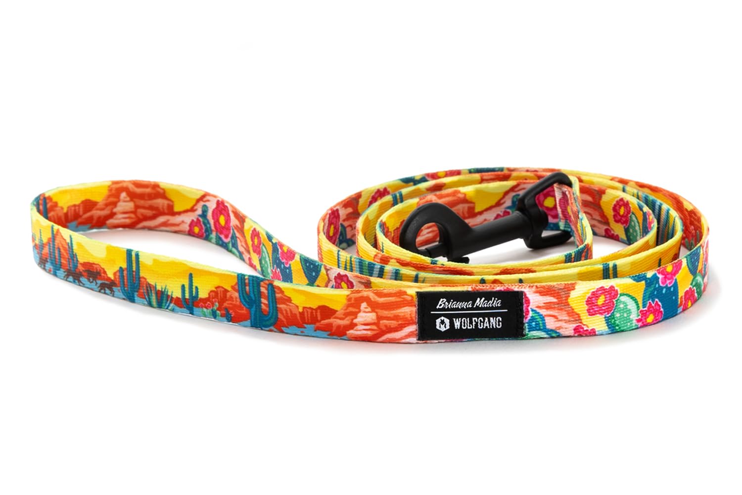 Wolfgang Heavy Duty Dog Leash, Pull-Tested To Over 800 Lbs For Walking & Training, Packleader Print, Small
