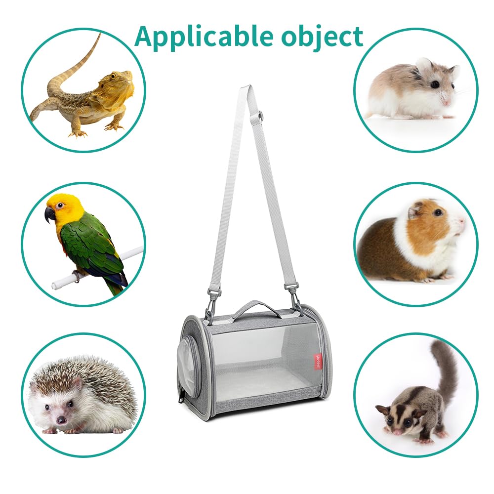 Ioview Guinea Pig Carrier Travel Small Animal Carrier Bag Lizard Bird Rabbit Carrier Cage Squirrel Breathable Bag Portable Trave