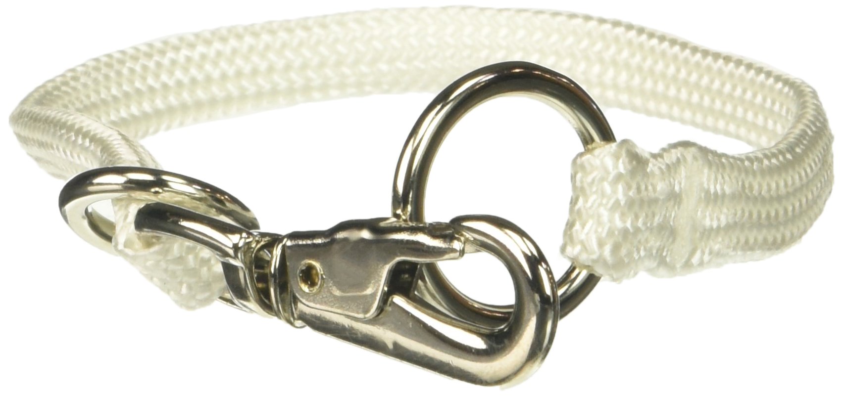 Resco American-Made Braided Nylon Snap Choke Collar For Dogs, 12', White (Pf52412)