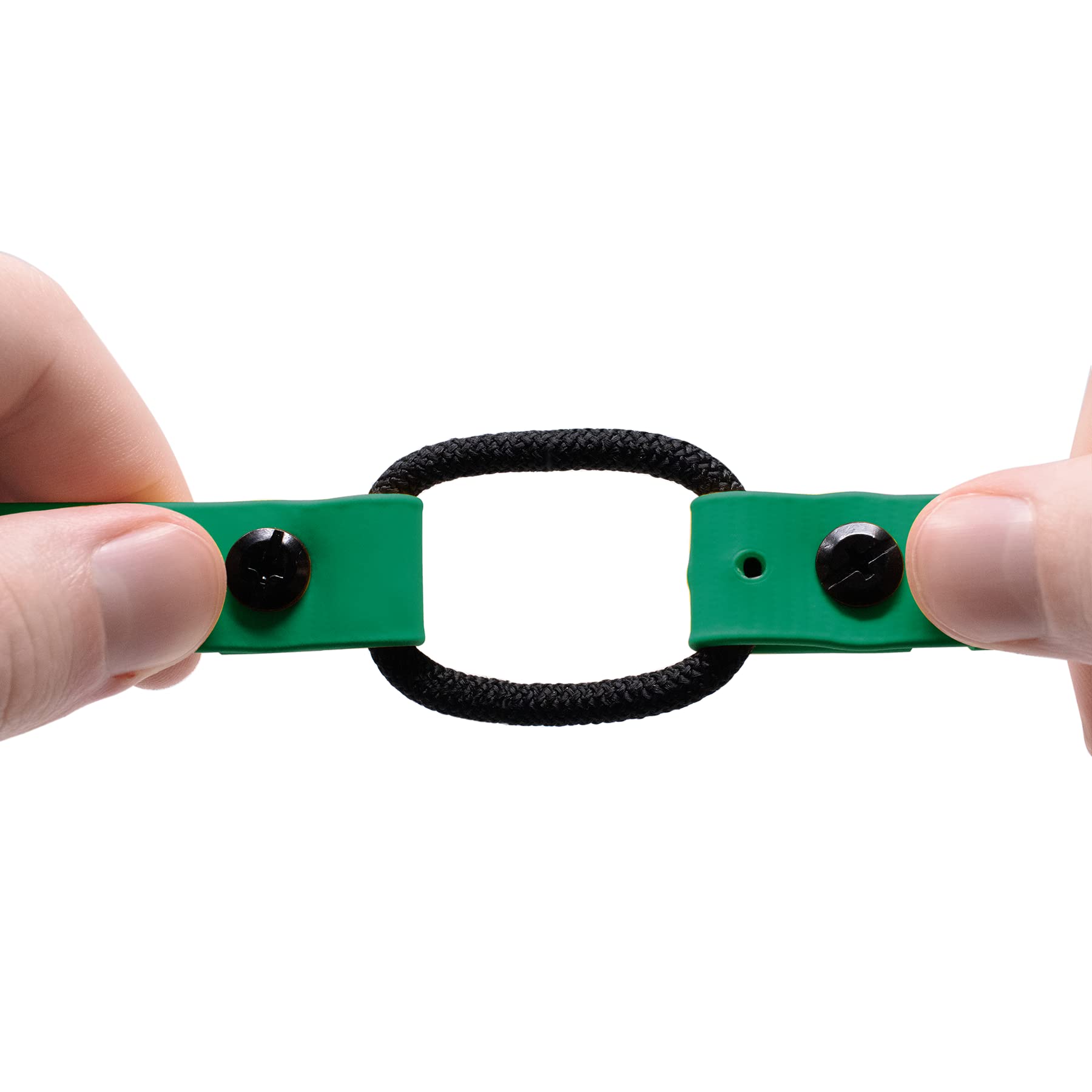 Educator Quick Snap Bungee Dog Collar, Biothane, Waterproof, Odorproof, Easy Connect And Disconnect Clasp And D Ring With Comfort Bungee Loop, Adjustable For Custom Fit, 1-Inch, Green