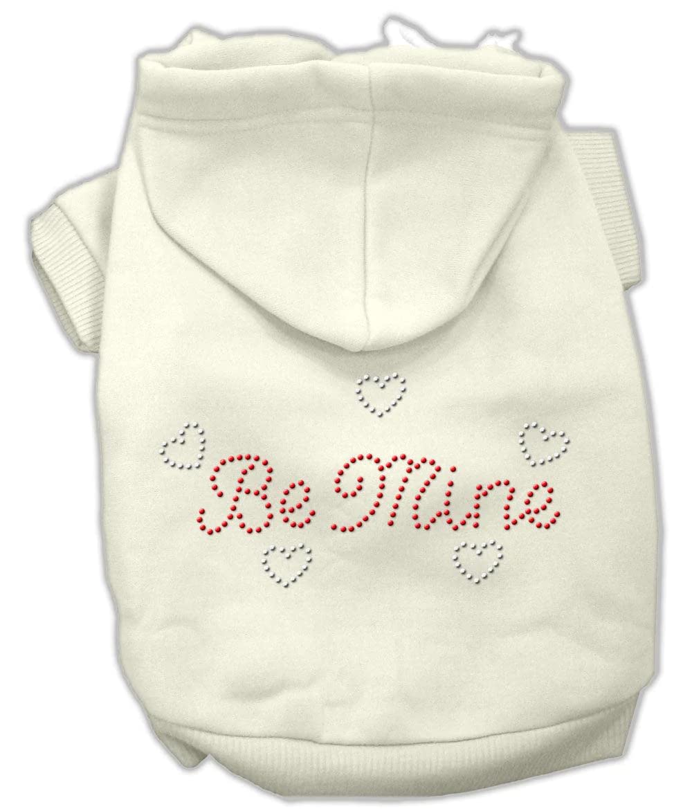 Pet, Dog & Cat Hoodie Rhinestone, "Be Mine" Black 3XL (25-35 lbs.)