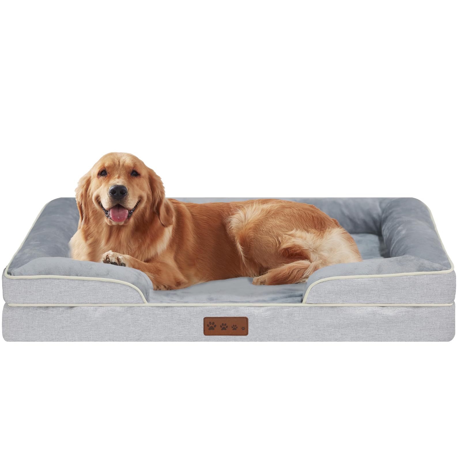 Dokdogs Orthopedic Dog Bed Xlarge Sized Dogs- Waterproof Memory Foam Xl Pet Couch Bed With Removable Washable Cover & Non-Slip B