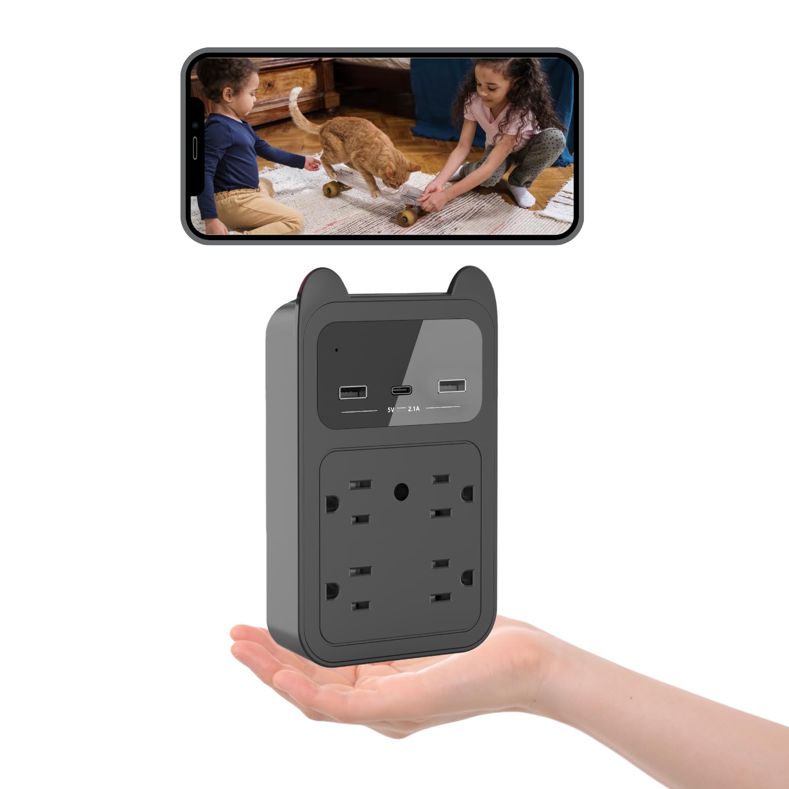 LUOHE Security Indoor Camera Portable Devices (Android/iOS)/4MP Cameras for Home Security Wireless WiFi/Puppy Camera with 24/7 L