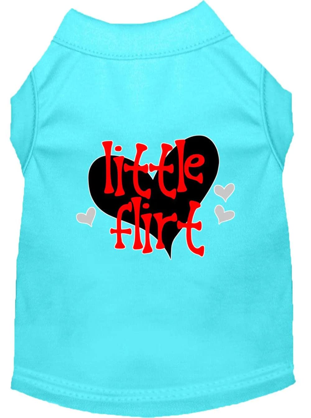 Pet Dog & Cat Shirt Screen Printed, "Little Flirt" Emerald Green XL (14-20 lbs.)