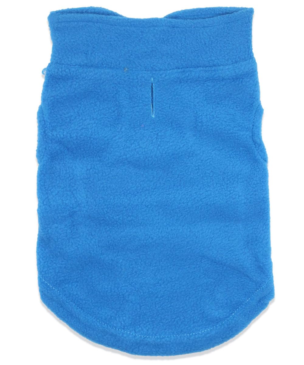 Droolingdog Cat Sweater Fleece Vest Lightweight Cat Clothes For Small Cats Only, Xl, Blue