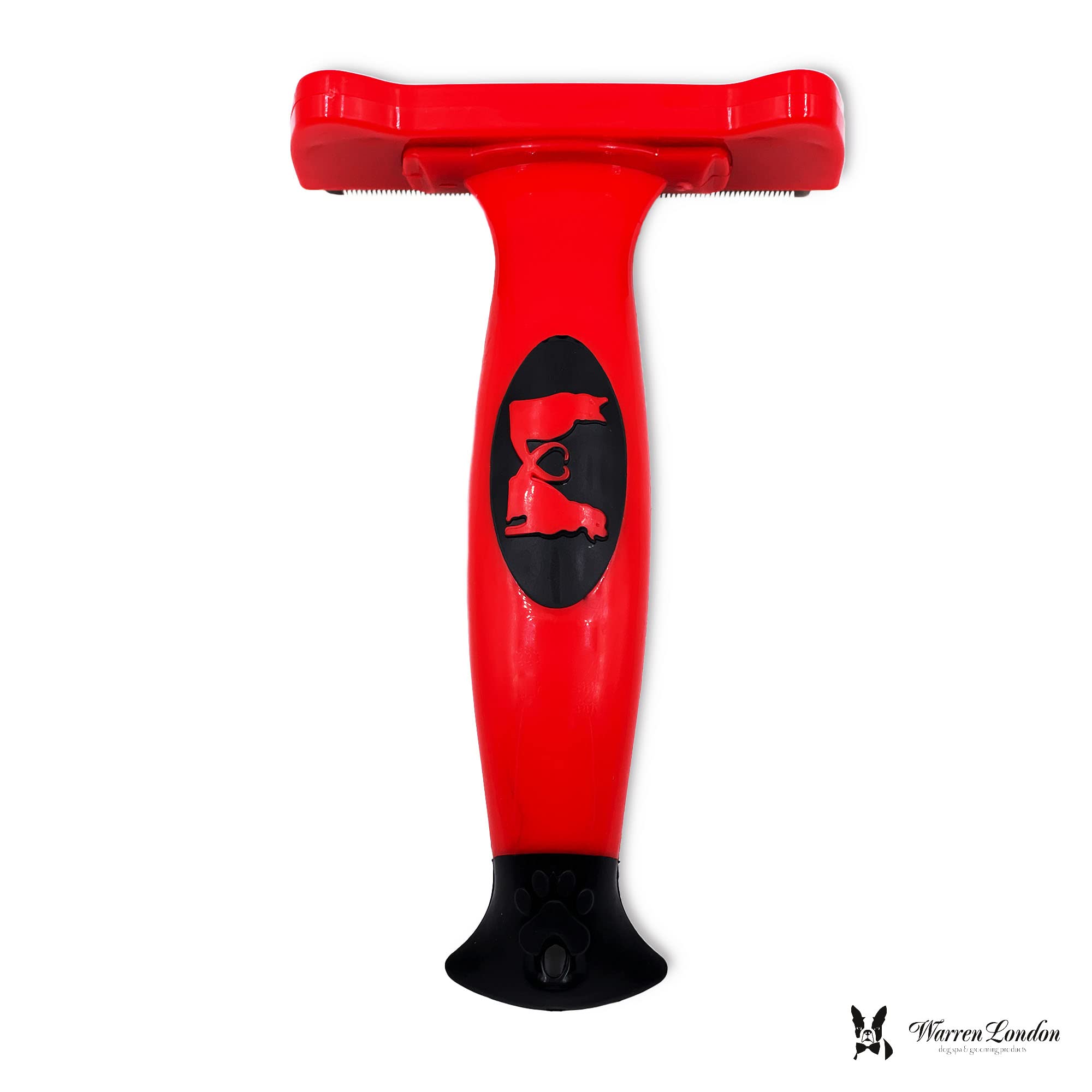 Deshedding Dog Brush By Warren London | Stainless Steel Deshedding Tool | Short Hair - Large