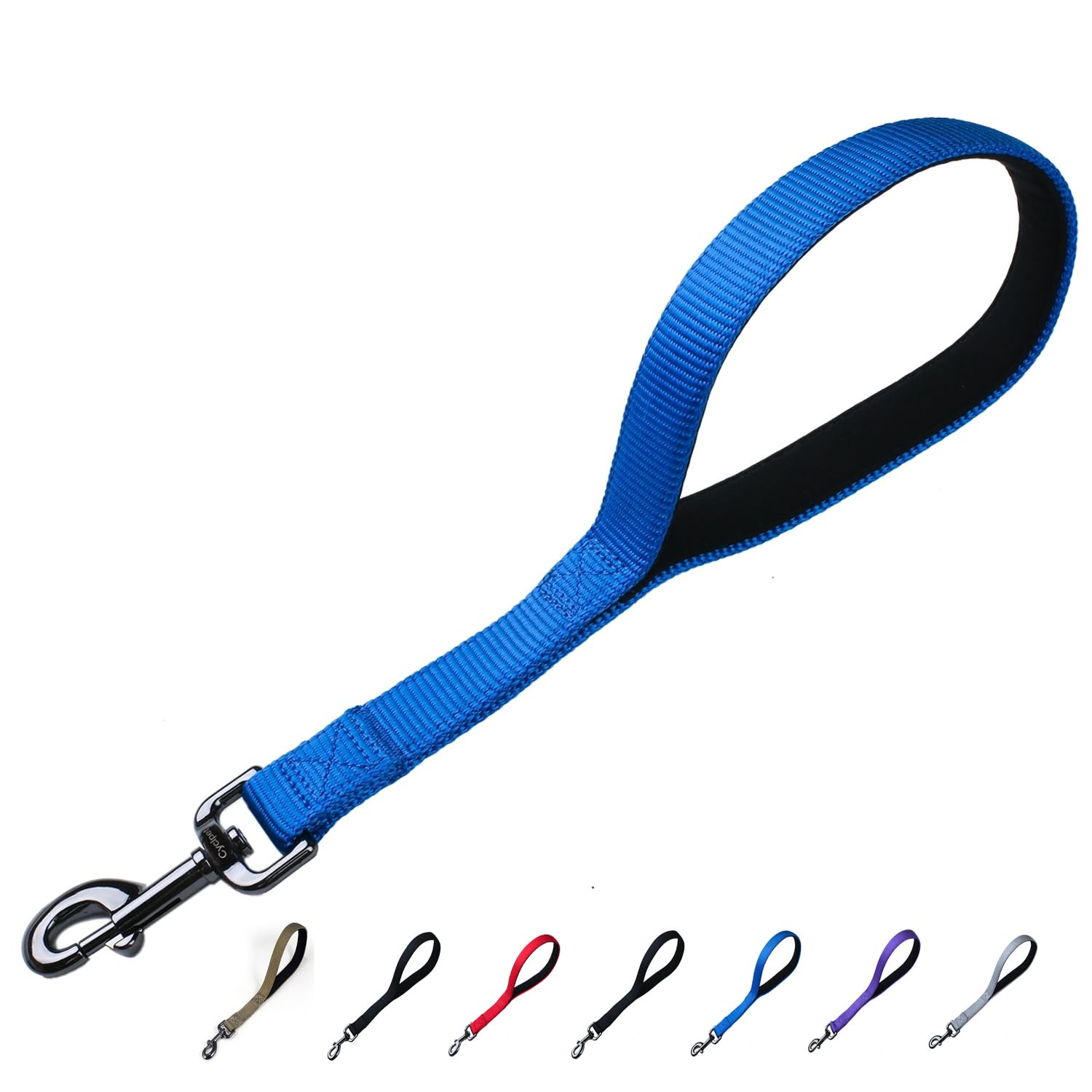 Cyclpet Premium 12 Inches Nylon Short Dog Leash With Heavy Duty Clip And Soft Padded Handle For Large Medium Breed Dogs Daily Us
