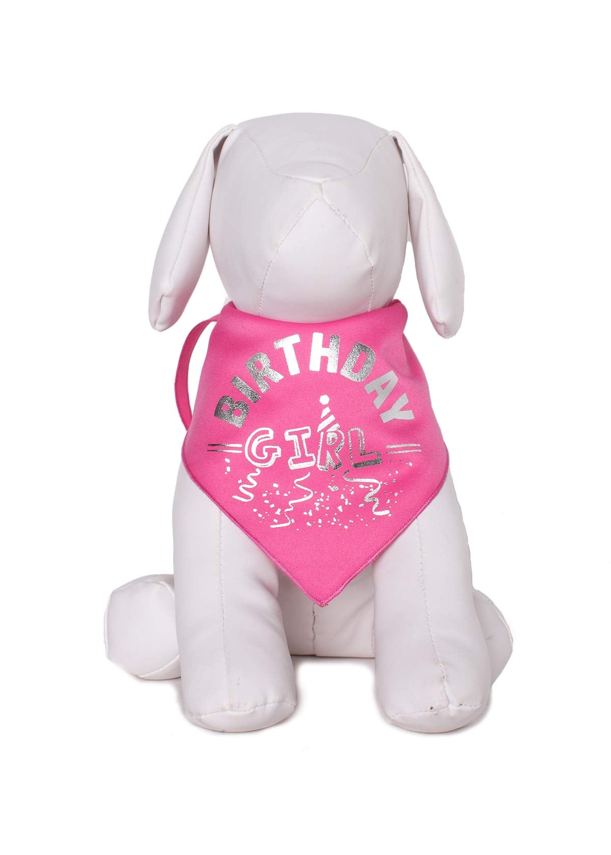Tail Trends Happy Birthday Dog Bandana The Birthday Girl Design Fits Medium To Large Sized Dogs - 100% Cotton