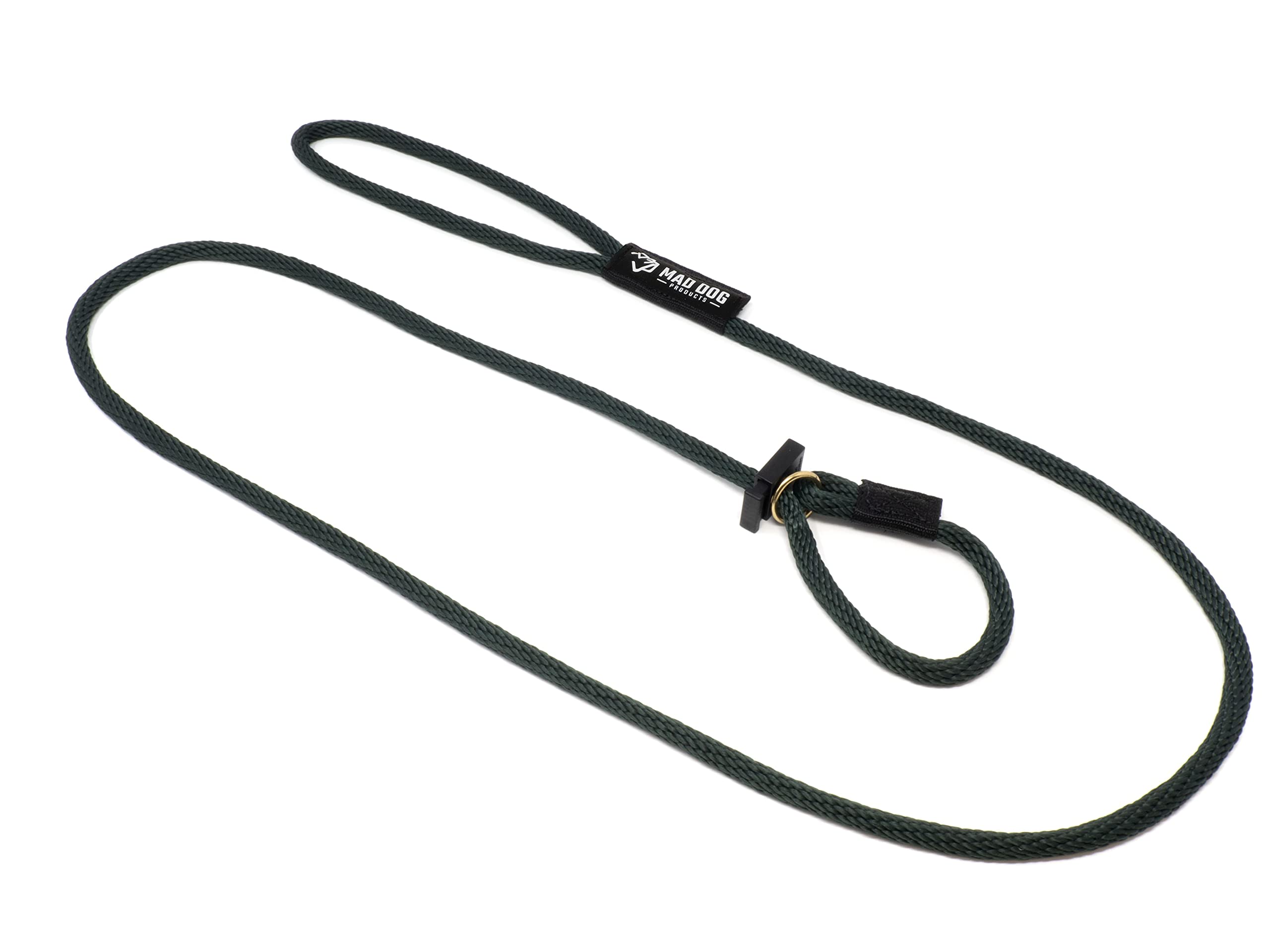 Mad Dog Products English Slip Dog Lead | 3/8 Inch X 8 Feet | Forest
