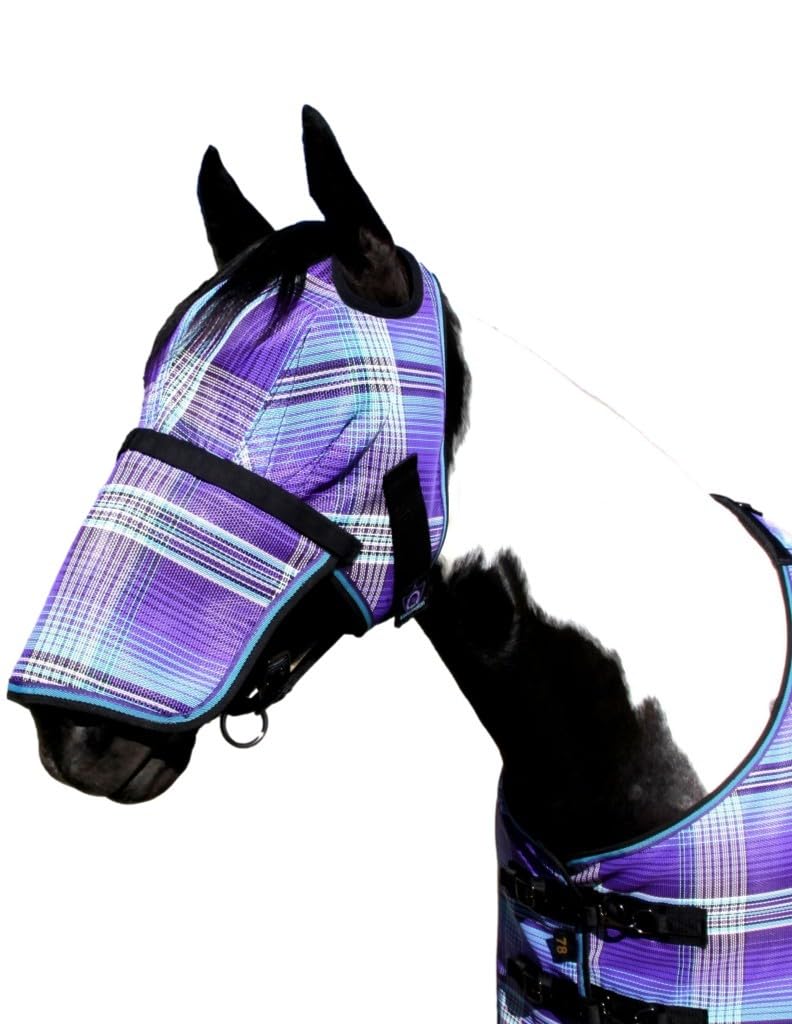 Kensington Fly Mask w/Web & Nose Size: L-Avg Color: 2017-Lavender Mint