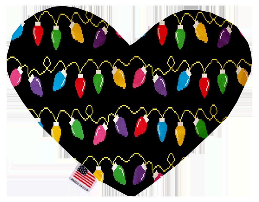 Christmas Pet and Dog Plush Heart or Bone Toy, "Candy Cane Lane Group" (Available in different sizes and 8 different patterns!) ClassicChristmaOrn. 8" Plush Heart