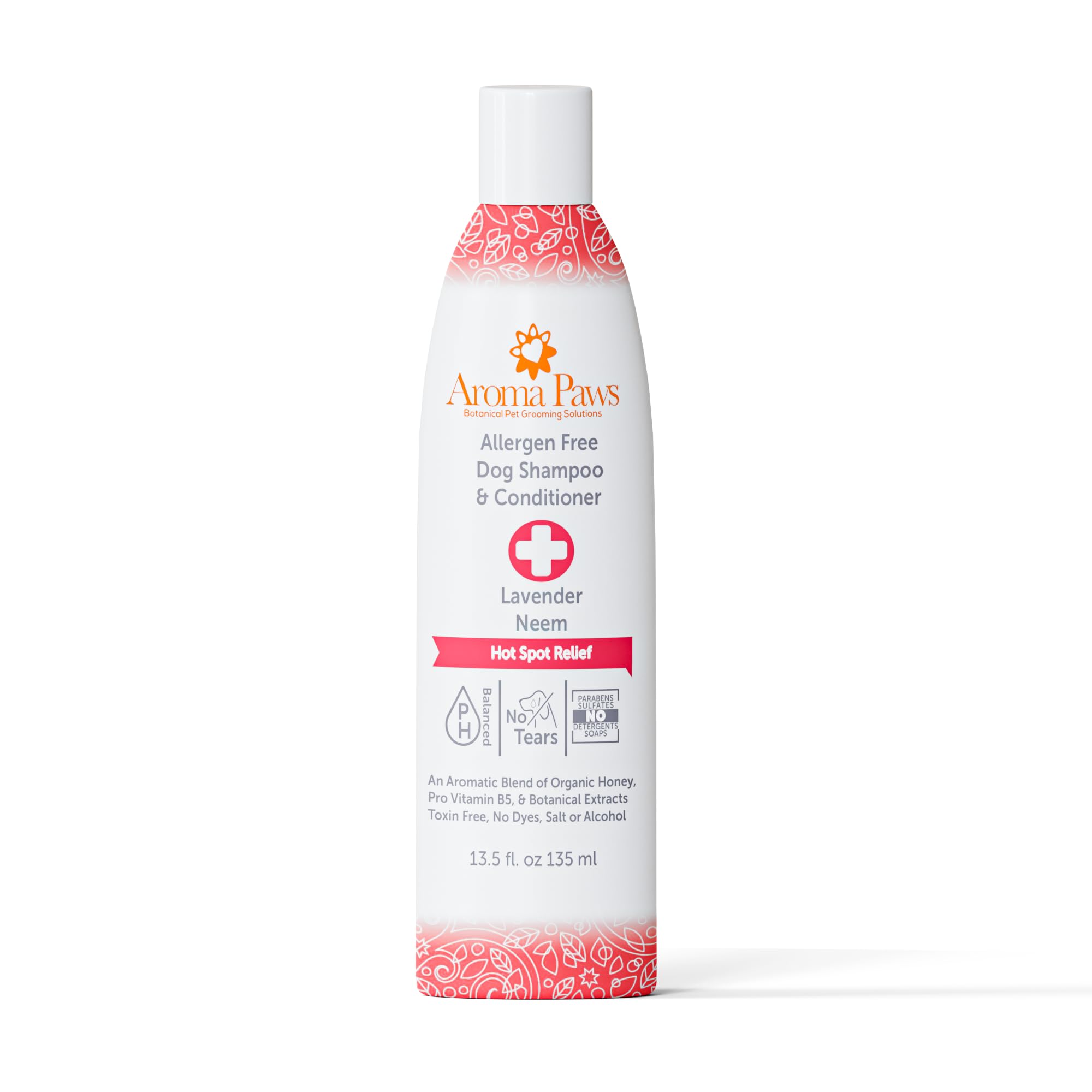 Aroma Paws Dog Shampoo And Conditioner - Tearless Shampoo For Cleansing, Grooming, And Conditioning - Hot Spot Treatment Shampoo