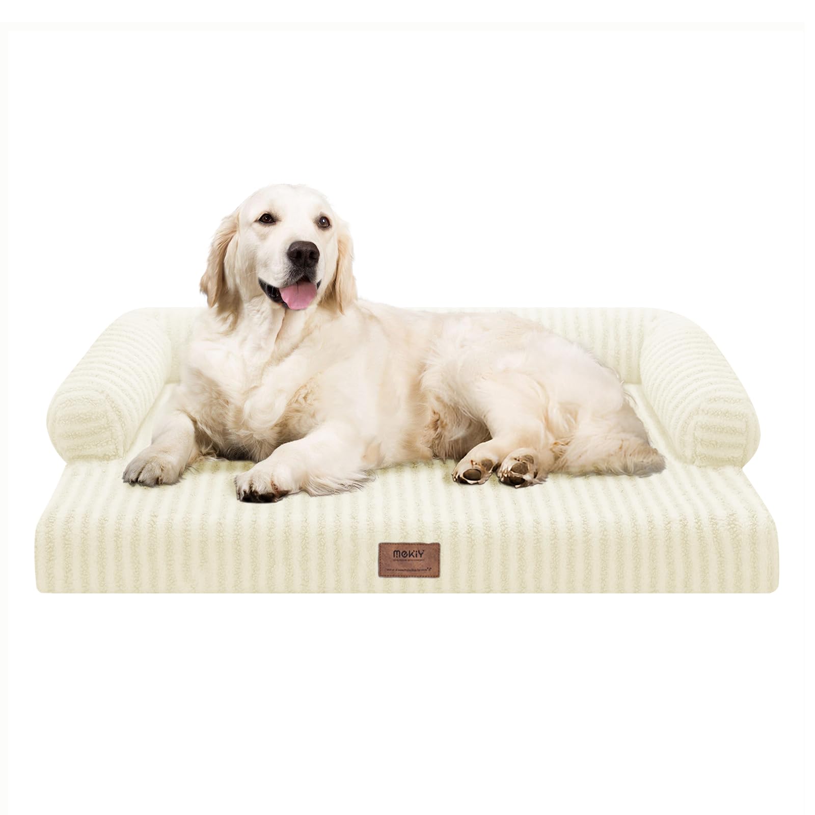 Dog Beds Large Size Dog, Waterproof Memory Foam Large Dogs Bed with Sides, Non-Slip Bottom and Orthopedic Foam Pet Couch Bed wit