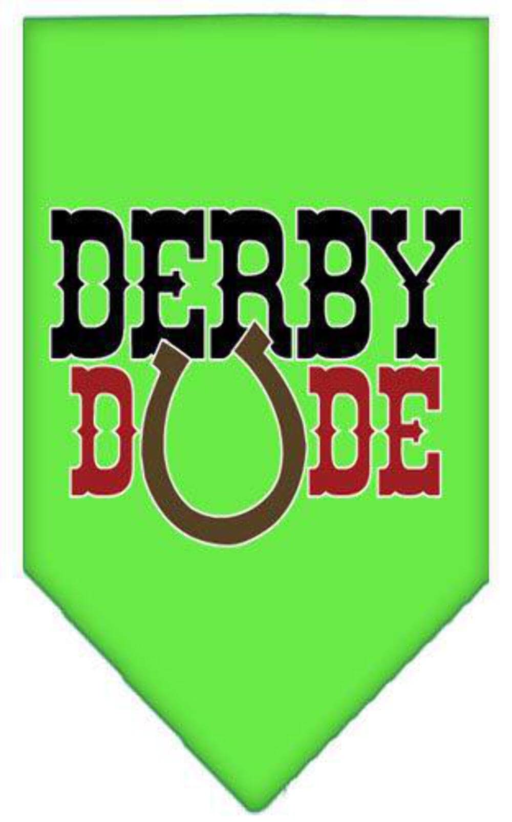 Mirage Pet Product Derby Dude Screen Print Bandana Orange Small