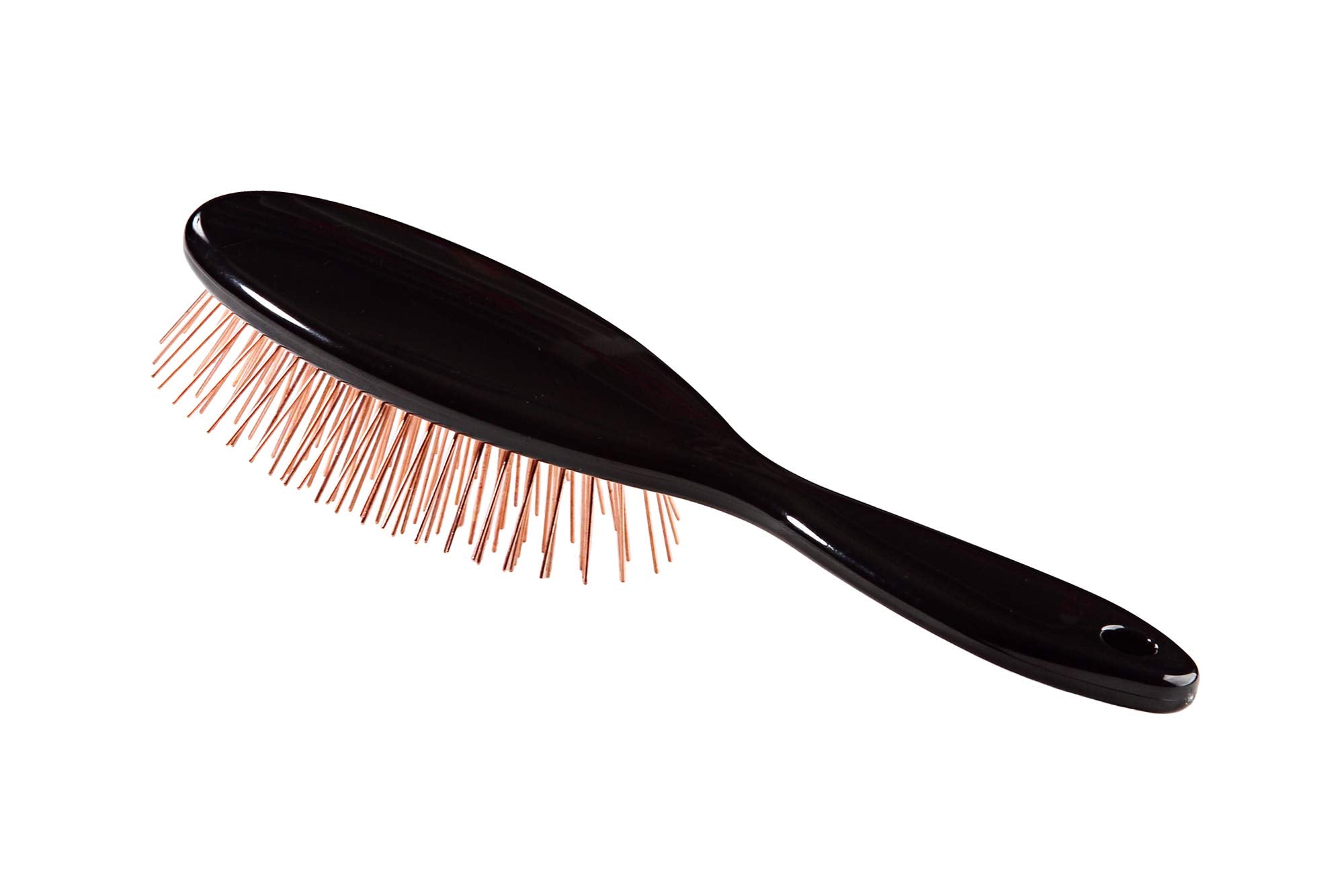 Bass Brushes Large/X-Long All Wire Brass Pin Cushion Pet Brush With Acrylic Handle