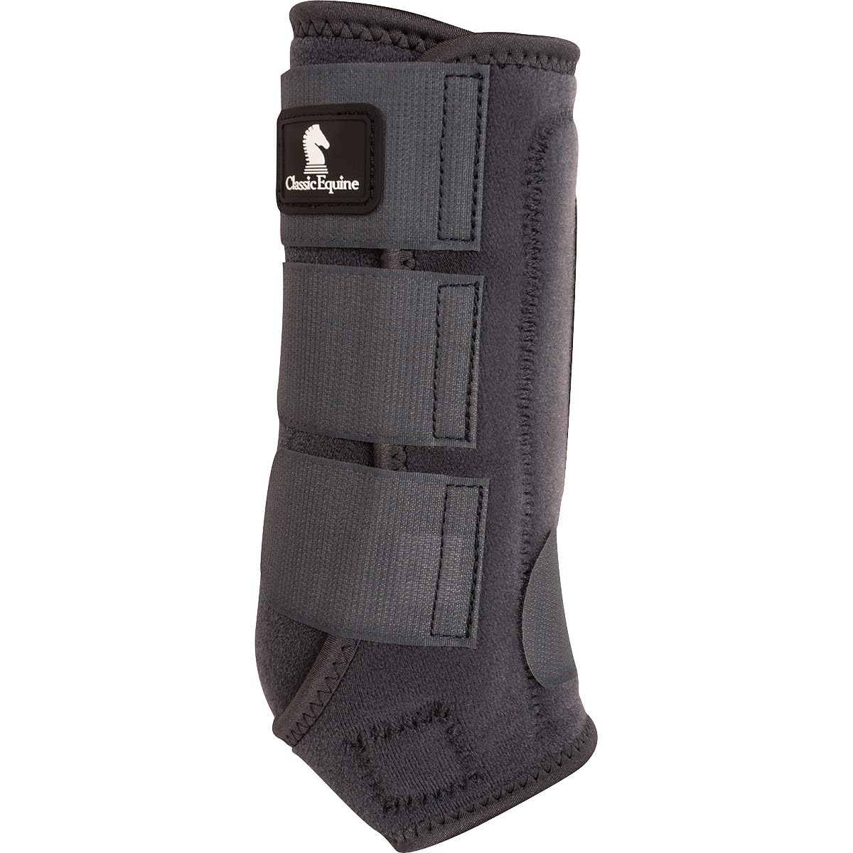 Classic Equine Classicfit Sling Boots, Front (Charcoal, Large)