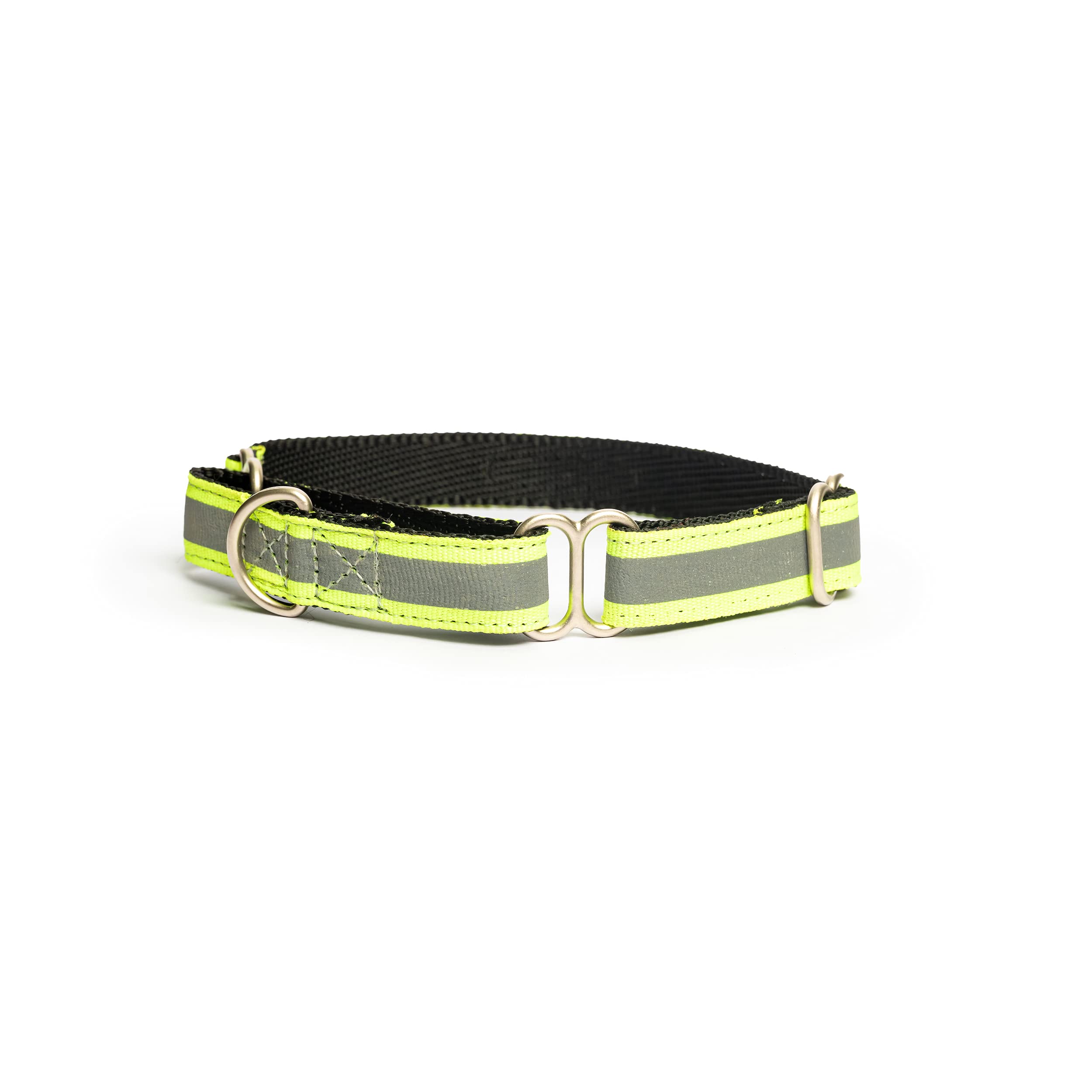 Petwale Reflective Green Dog Martingale Collar | Comfy & Secure Fit | No Neck Strains | Easy To Use & Durable | Stylish Design |