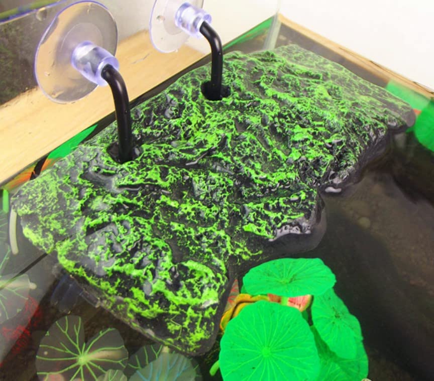 Hffheer Turtle Basking Platform Pu Foam Fish Tank Floating Island Floating Turtle Pier Reptile Ramp Platform Terrapin Dock Float