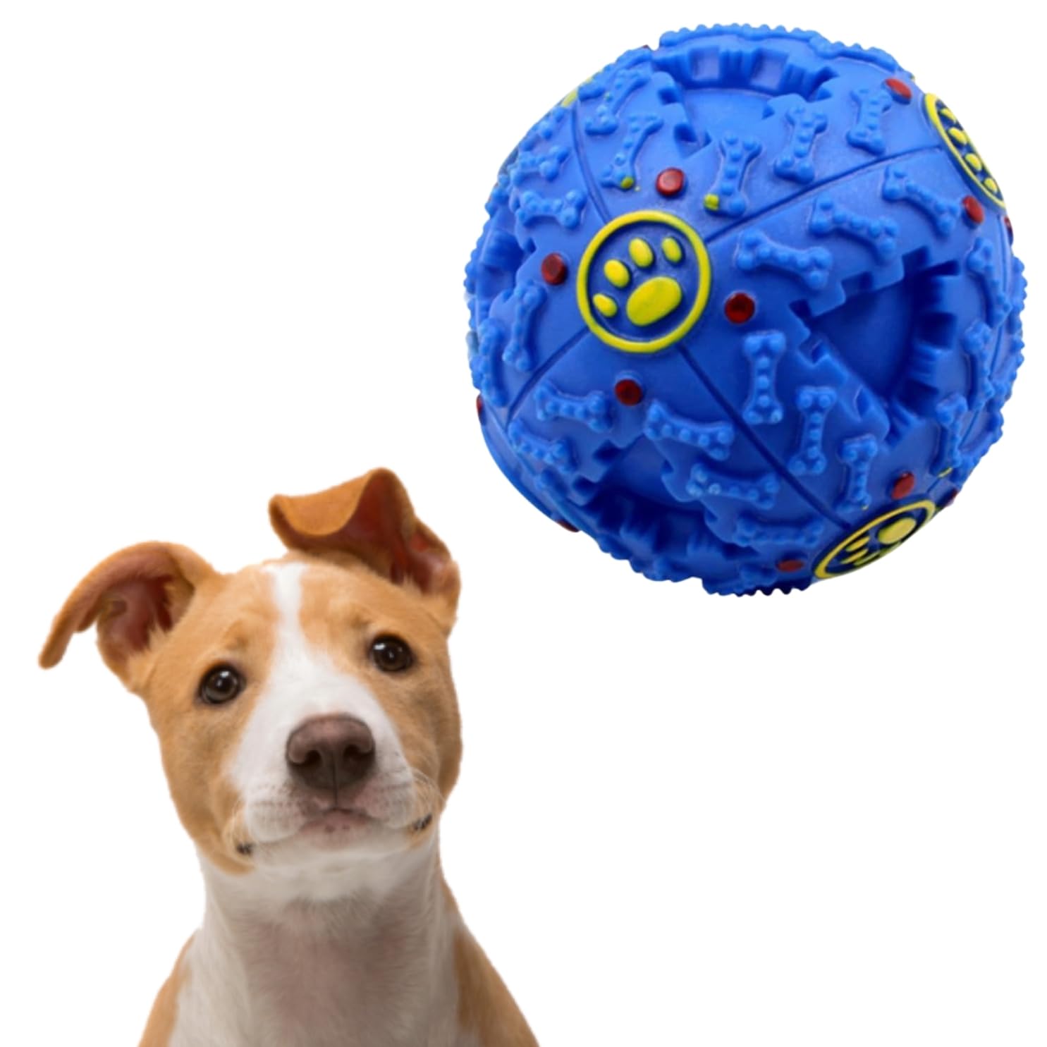 Sage Square Musical Ball Treat Toy, Fun & Festive Pet Toy For Hours Of Entertainment, Festive Pet Plaything, Interactive Ball Tr