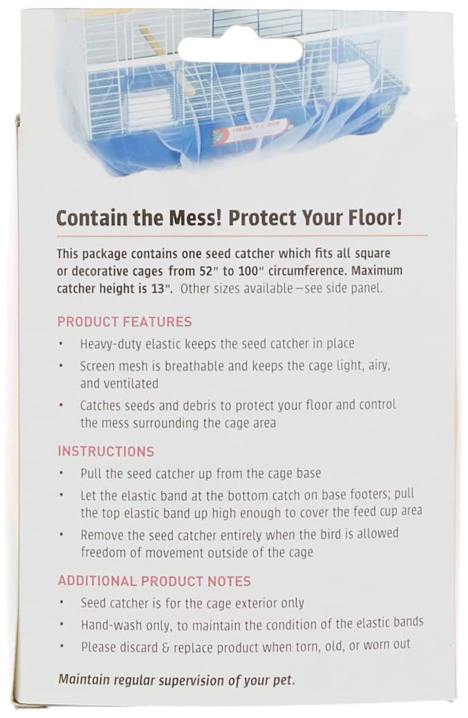 Prevue Pet Products Mesh Bird Seed Catcher 13 H, Large Size