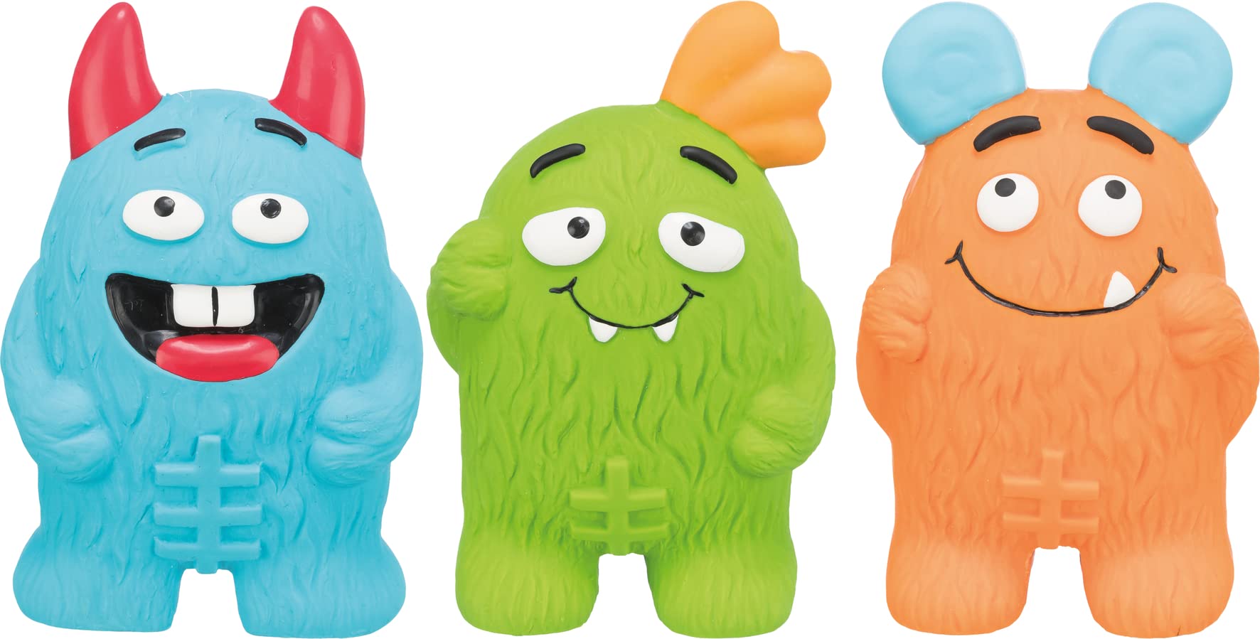 Trixie Monster Latex Dog Toy | Durable Squeaky Chew Toy For Dogs | 1 X Monster Shaped Latex Toy For Fun Play  10 Cm