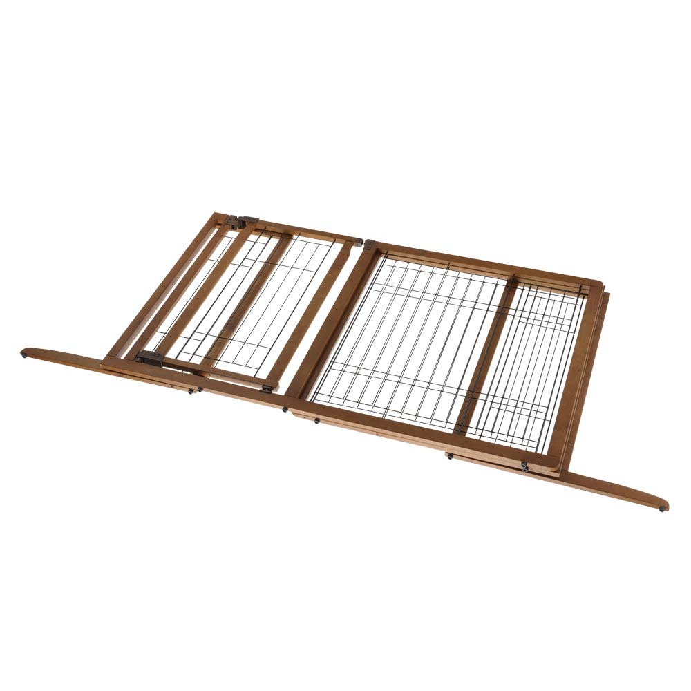Richell Deluxe Freestanding Pet Gate With Door, Large