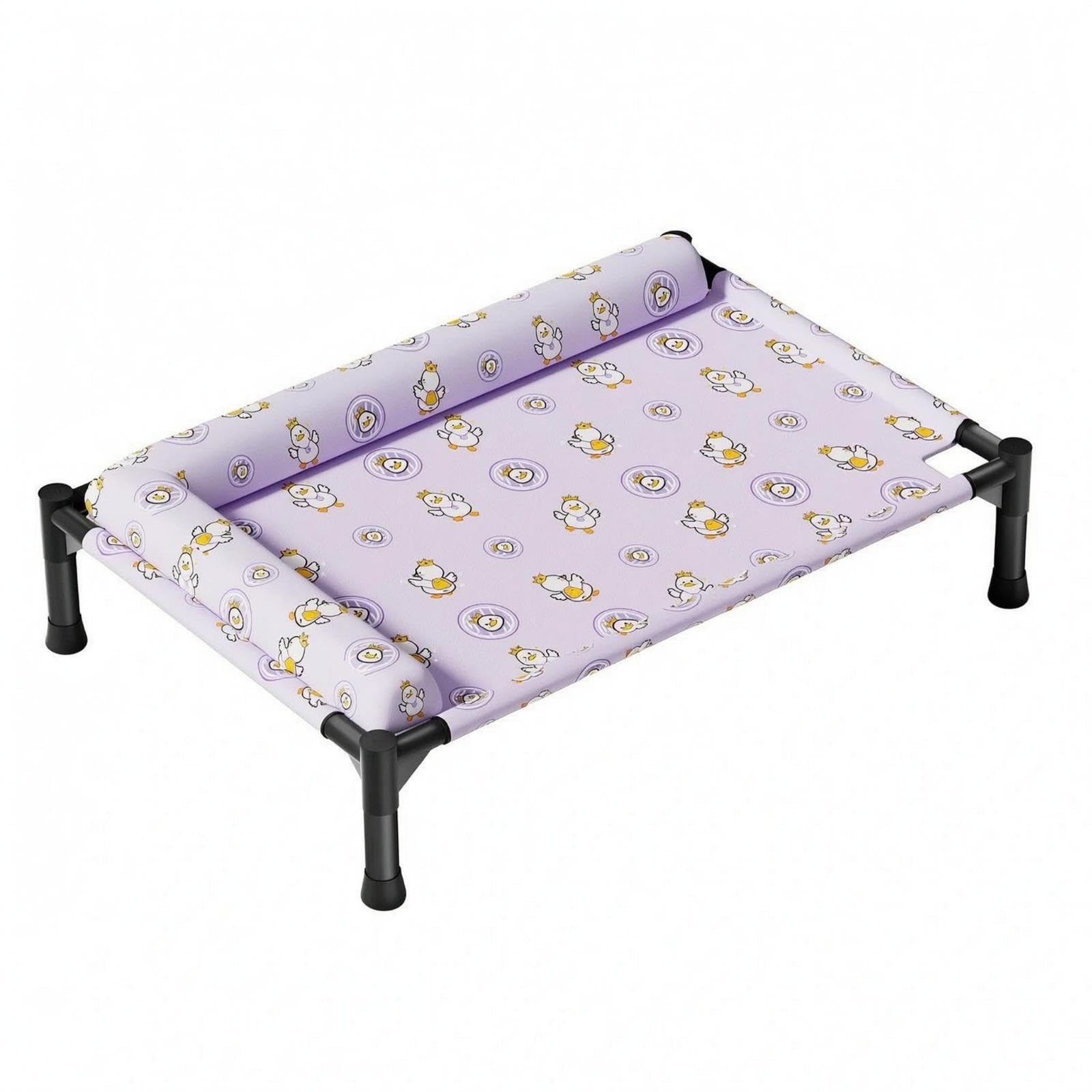 CALANDIS Dog Bed with Bolster Removable Cover Bolster Pet Bed Easy to Clean M LPillow Crown Duck | Beds | Dog Supplies
