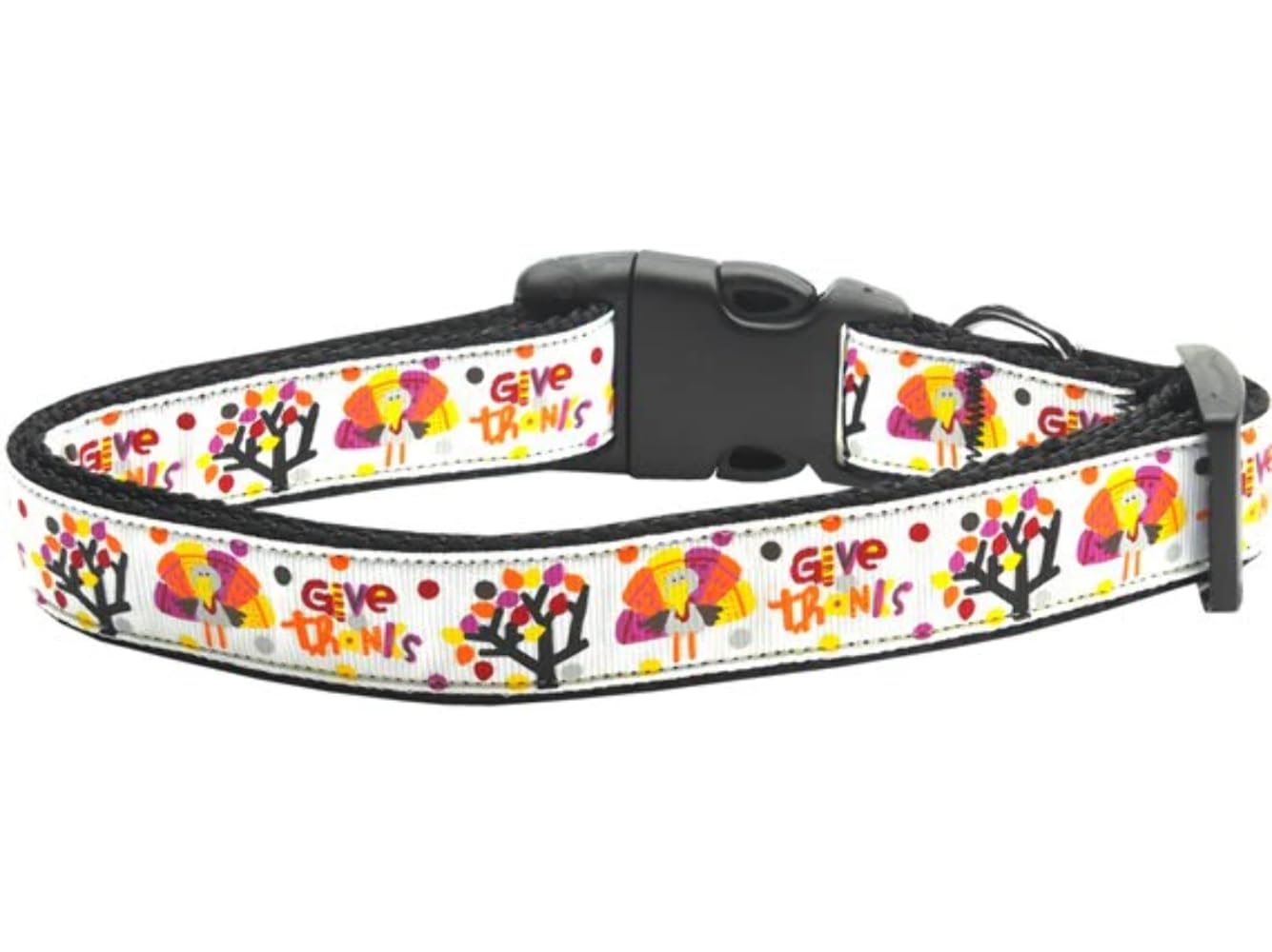 Thanksgiving Pet Dog & Cat Nylon Collar or Leash, "Give Thanks" Cat Collar