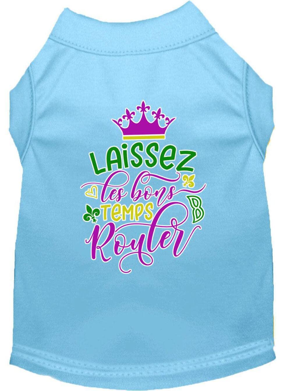 Mirage Pet Product Laissez Les Bons Temps Rouler Screen Print Mardi Gras Dog Shirt Red XXXL
