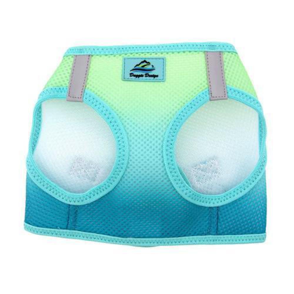 American River Choke Free Dog Harness Ombre Collection - Aruba Blue
