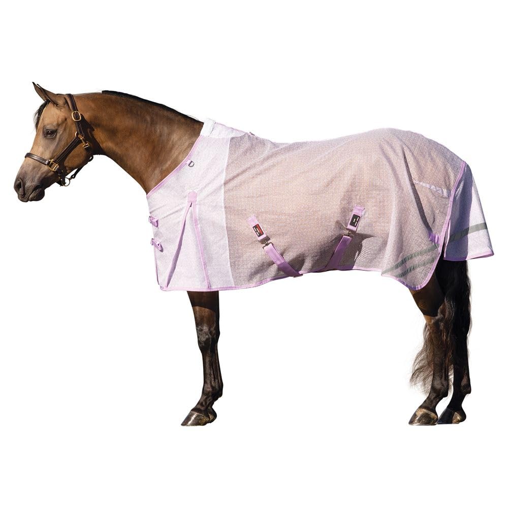Schneiders Ripstop Nylon Mesh Ii Horse Fly Sheets | Optimal Airflow & Uv Protection | Euro Surcingle | Color Lilac | Size 74