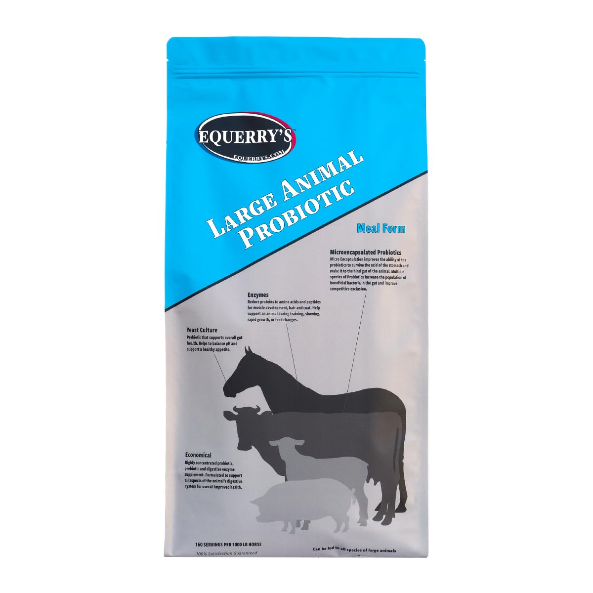 Equerrys Large Animal Probiotic | Supplements for Gut Health and Nutrient Absorption | Probiotics and Digestive enzymes for Hor