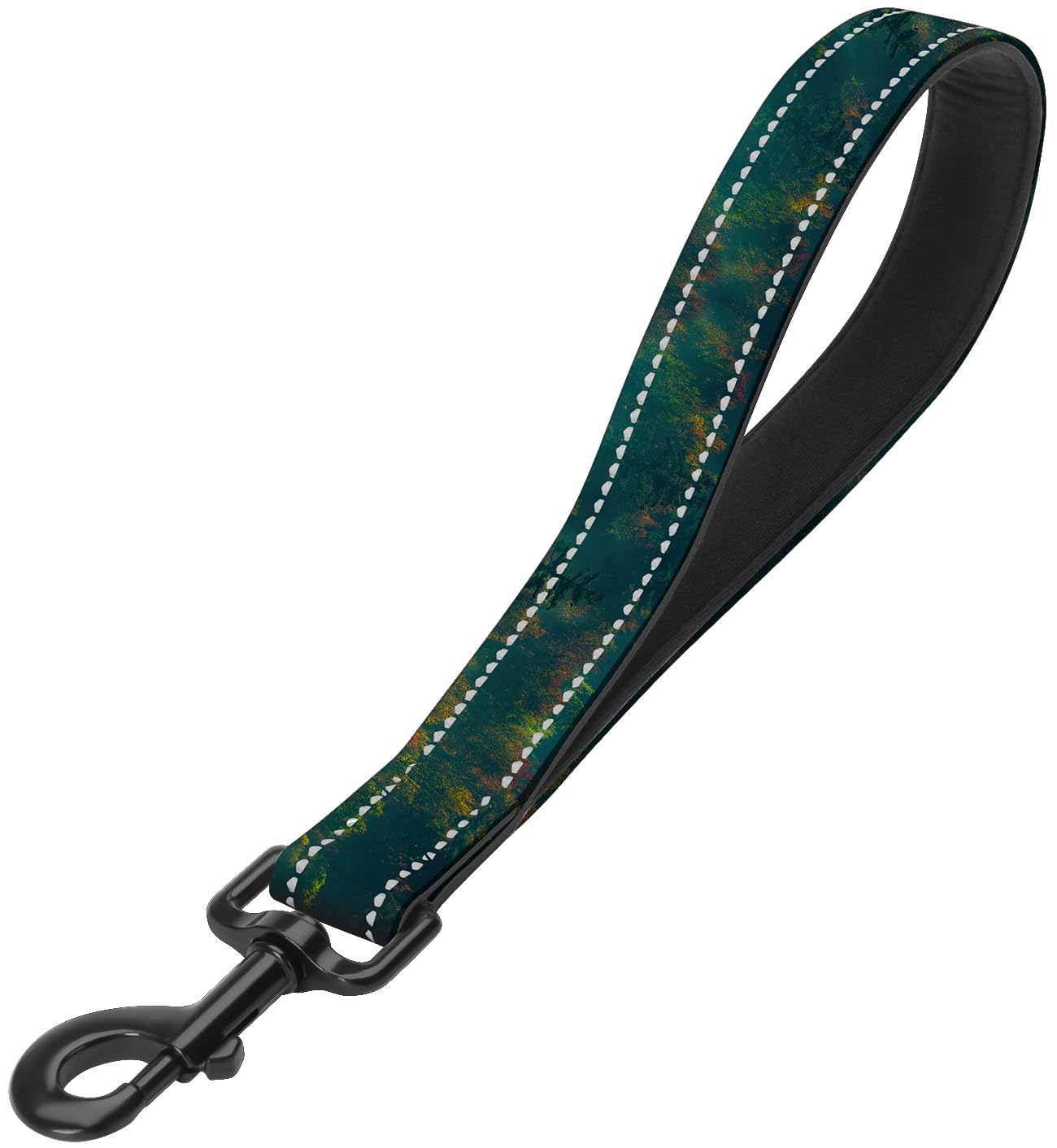 Woodland Nylon Short Dog Leash For Training Control - Reflective, Padded Handle For Large And Medium Dogs