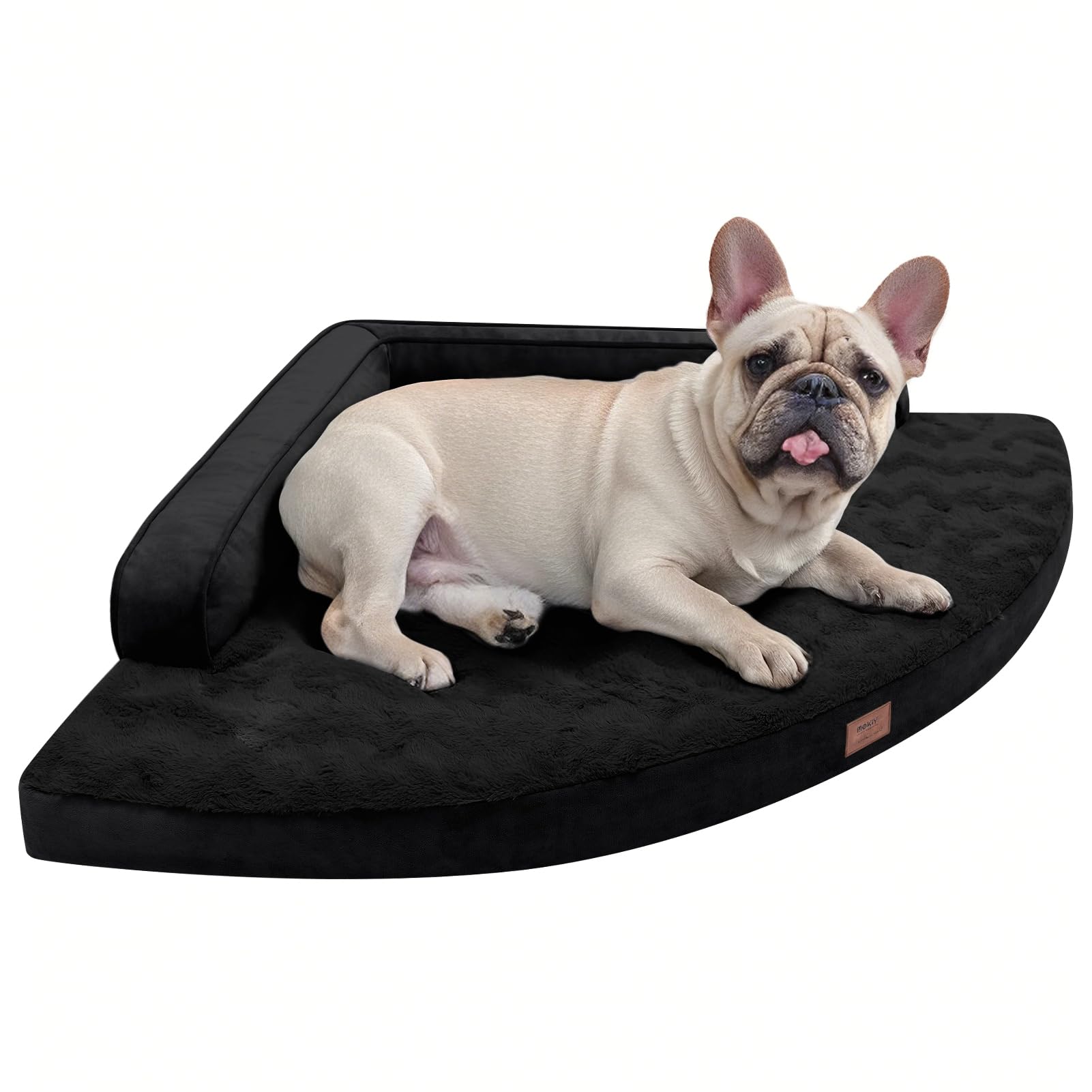 Mekiy Large Orthopedic Dog Bed With Sides Big Dog Beds With Removable Washable Cover Non-Slip Waterproof Pet Bed For Medium Larg
