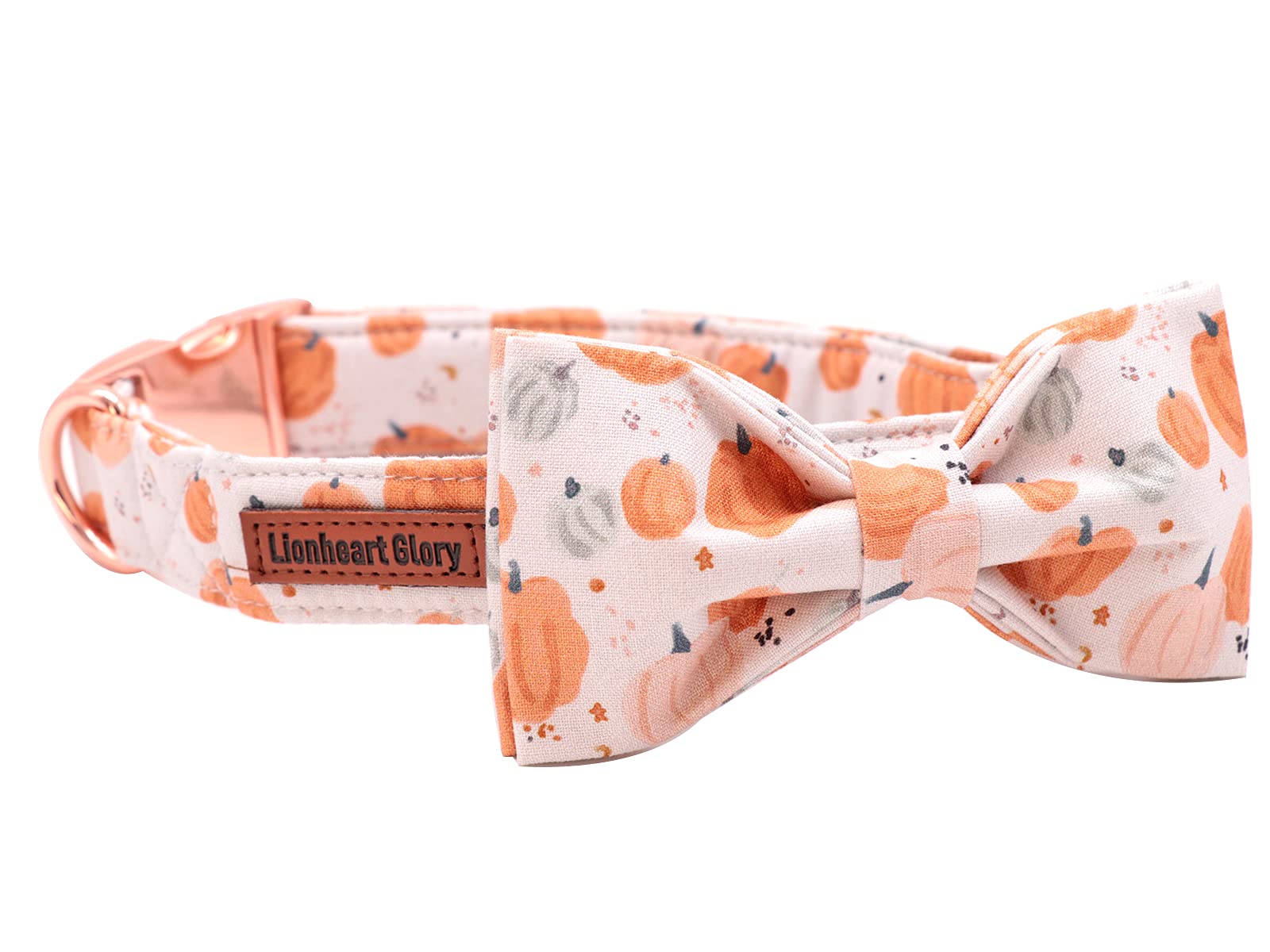 Lionheart Glory Premium Dog Collars, Bowtie Dog Collar, Adjustable Heavy Duty Halloween Dog Collar With Bow For Xlarge Dogs
