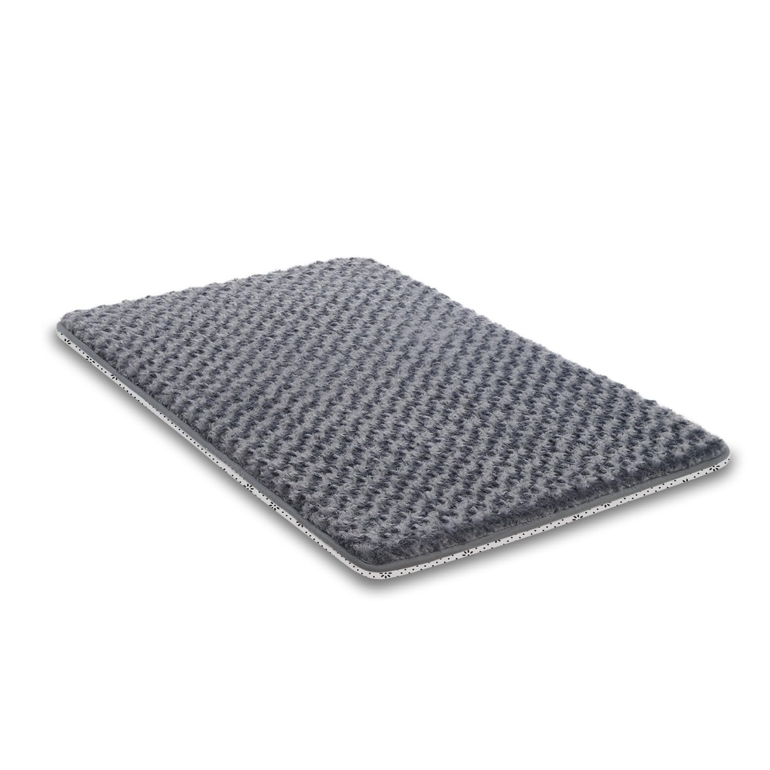 Dog Bed For Crate High Resilience Foam Crate Pad Mat For Medium Large Dogs Washable Anti-Slip,35'' X 22'',Dark Gray