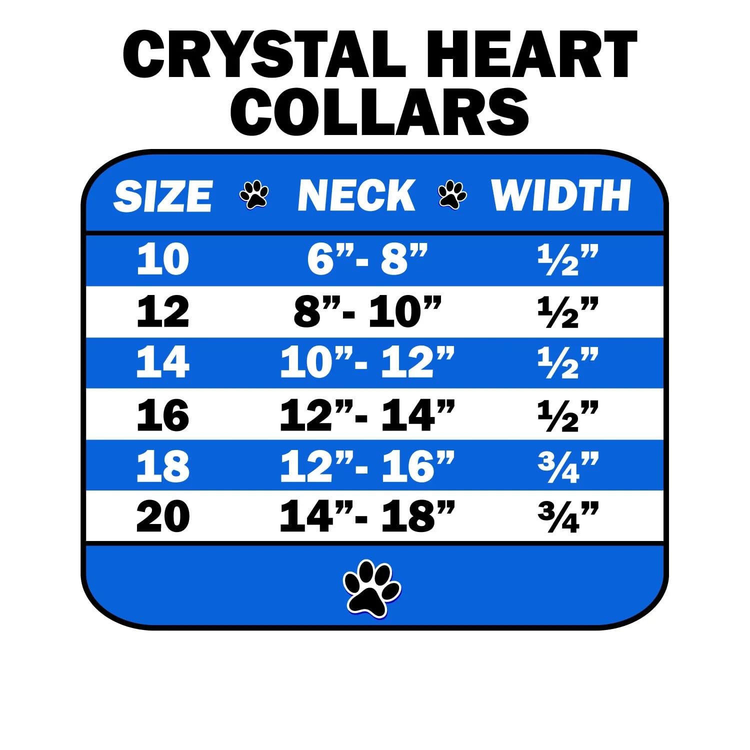 Dog, Puppy & Pet Designer Croc Collar, Crystal Heart Turquoise 10