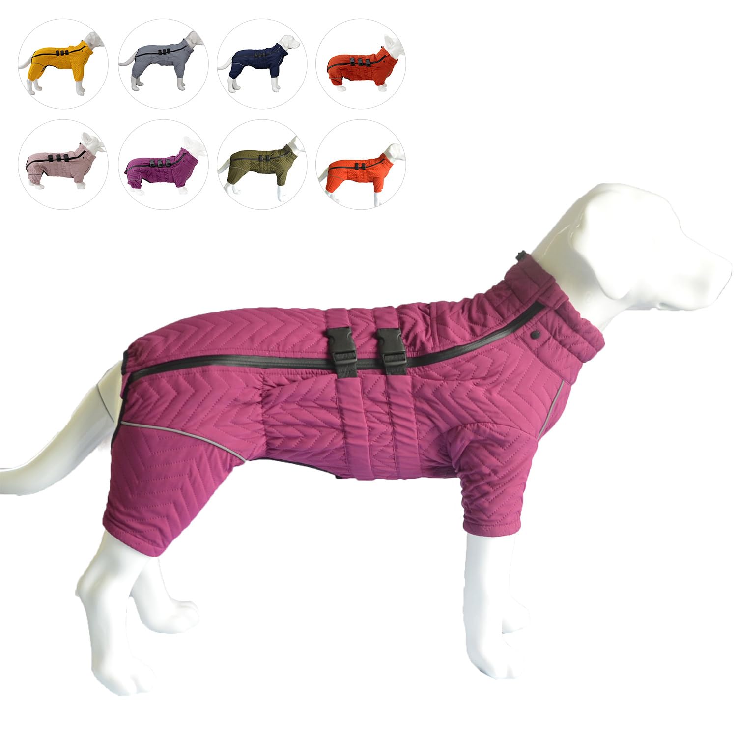 Warm Double Layers Dog Vest - 4 Legs Covered Windproof Waterproof Reflective Coat, Outdoor Skating Costume For Small Medium Larg