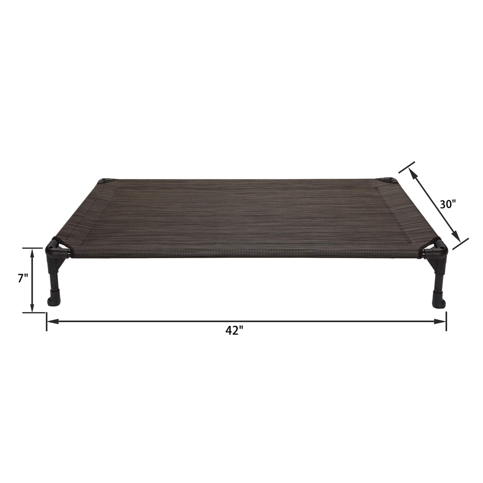 Veehoo Cooling Elevated Dog Bed, Portable Raised Pet Cot With Washable & Breathable Mesh, No-Slip Feet Durable Dog Cots Bed For Indoor & Outdoor Use, Large, Cwc1803-L