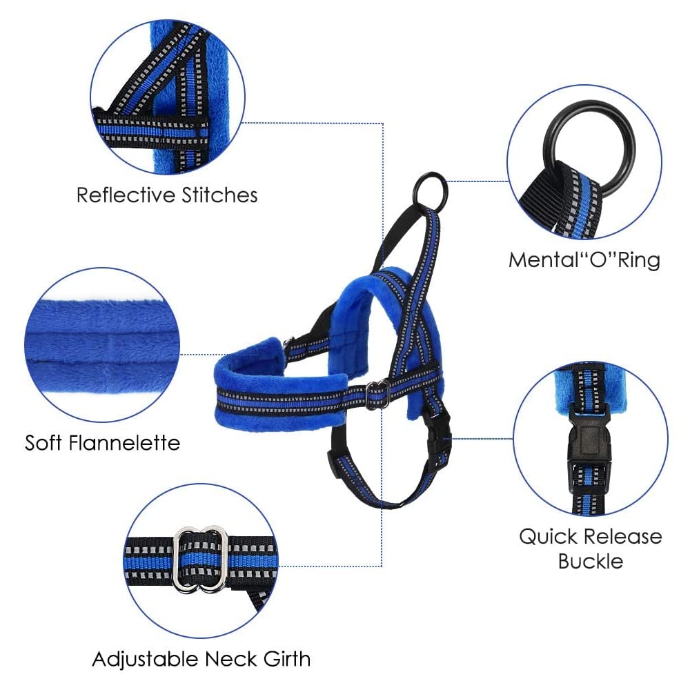 Lukovee Dog Harness And Leash Set, Soft Padded Adjustable Reflective Vest With 4Ft Lightweight Anti-Twist Leash For Small Dogs (